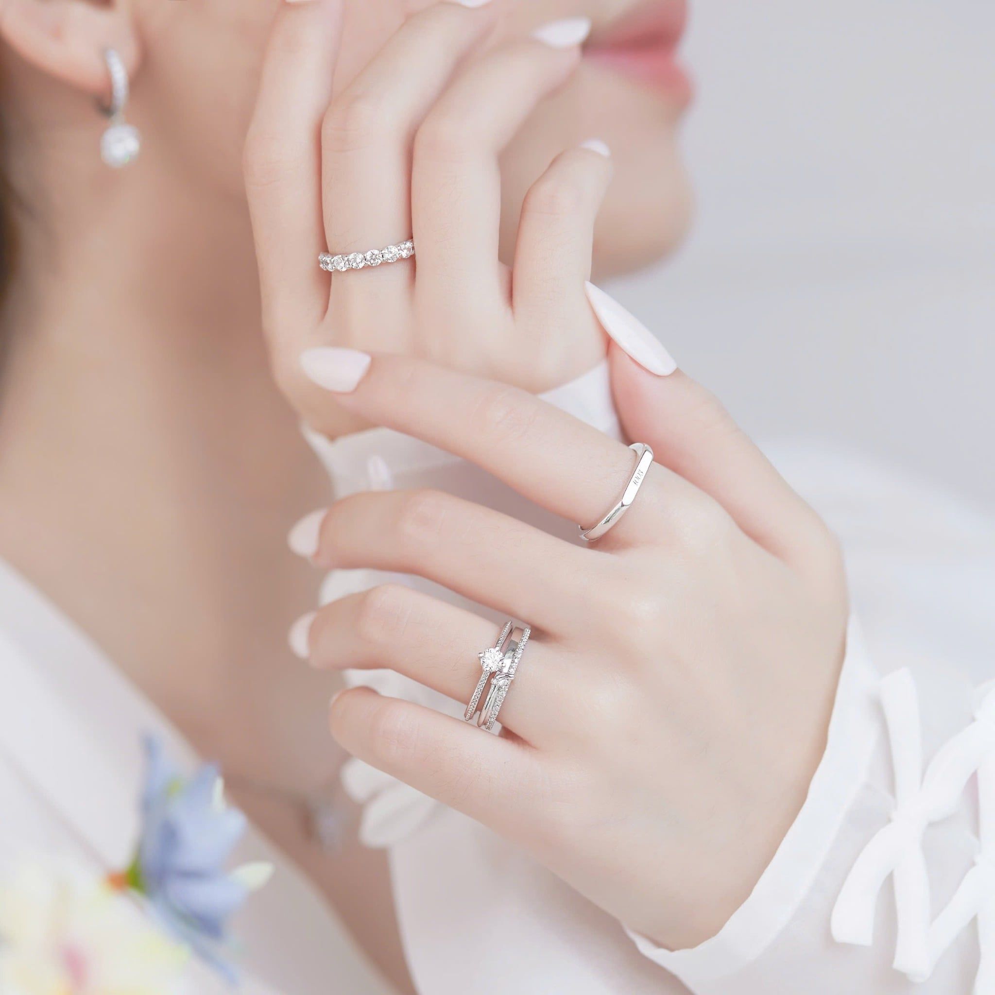  Nhẫn cầu hôn vàng 18k Aurora Kiss | Gix Jewel 