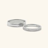  Nhẫn cưới cặp bạc thiết kế riêng - GCR25050196 | Gix Jewel 