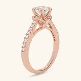  Nhẫn cầu hôn vàng 18k Rose Halo | Gix Jewelry 