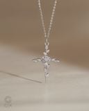  Dây chuyền thánh giá tạo dáng hình hoa hồng độc đáo | Gixjewel 