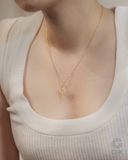  Vòng cổ mặt thánh giá nam nữ bạc 925 Gix Jewel xi vàng 18k đính đá CZ cao cấp TBBDC118 