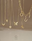  Dây chuyền vàng tây sợi mảnh mặt gấu nguyên khối | Gix Jewel 