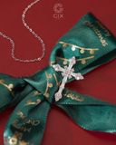  Vòng cổ thánh giá vàng 18k bạc s925 bản to đeo cá tính | Gixjewel 