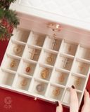  Dây chuyền thánh giá vàng hồng chấm bi tròn đính đá cao cấp | Gix Jewel 