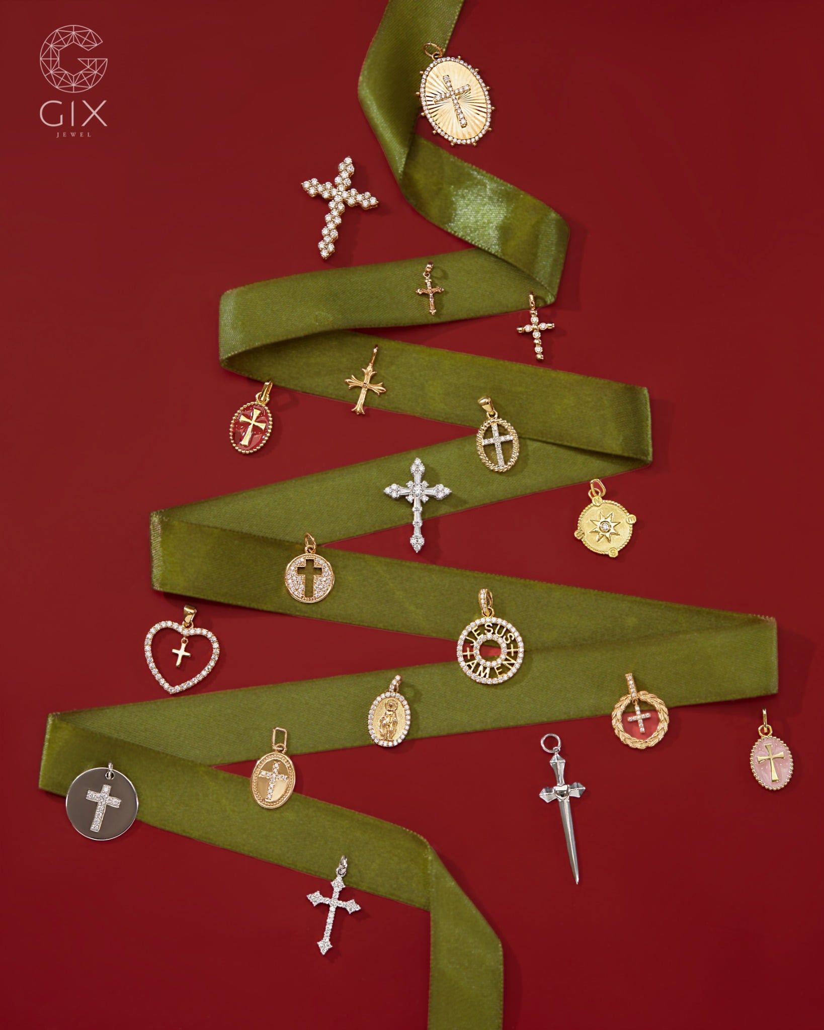  Dây chuyền la bàn vàng tây 18k & bạc đẹp cho nam nữ | Gixjewel 