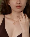  Dây chuyền thánh giá vòng nguyệt quế vàng tây & bạc s925 | Gixjewel 