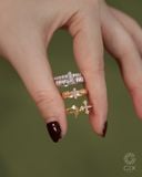  Set nhẫn thánh giá vàng tây & bạc đẹp đính đá cao cấp | Gix Jewel 