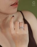  Set nhẫn thánh giá vàng tây & bạc đẹp đính đá cao cấp | Gix Jewel 