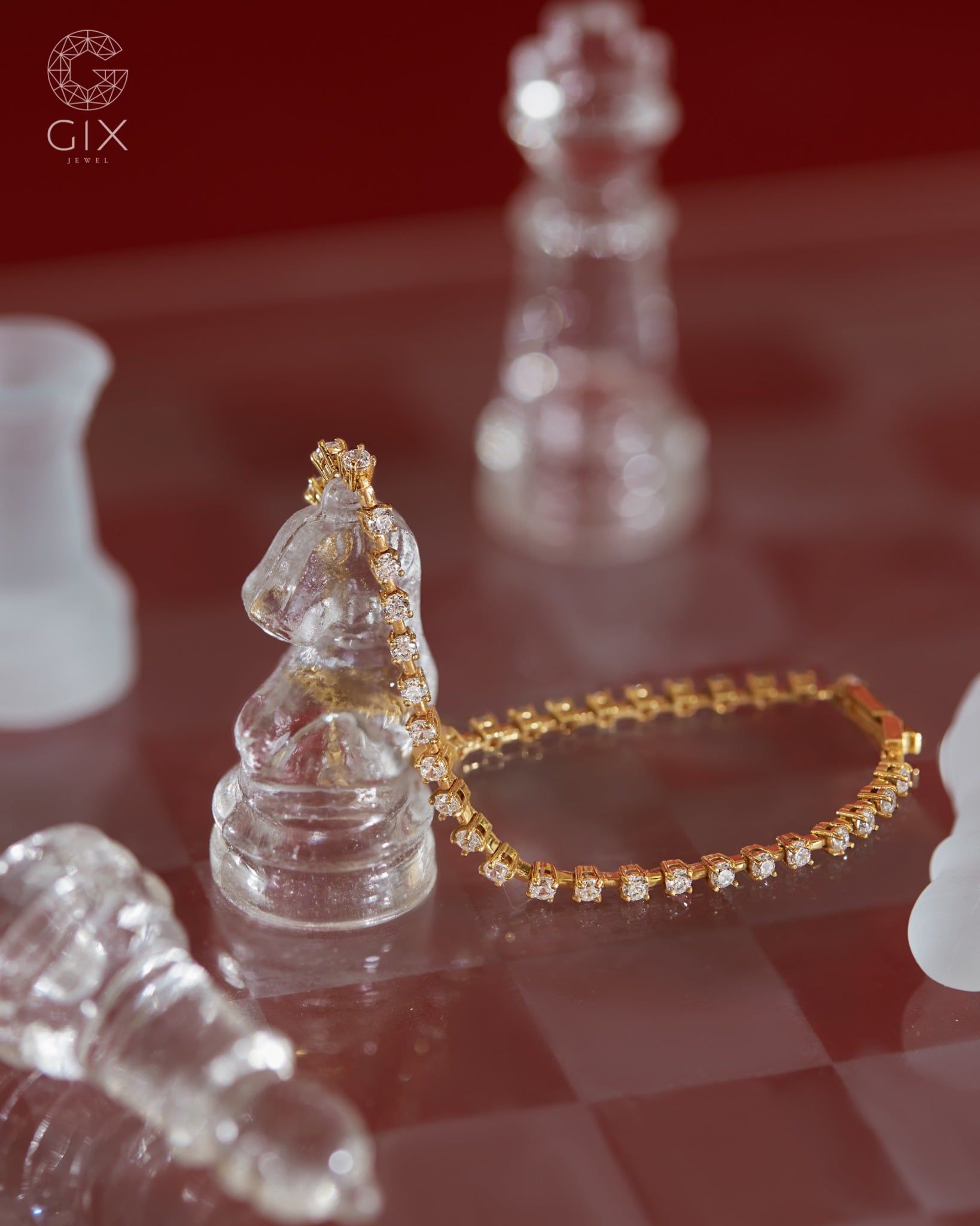  Lắc tay tennis nữ đính đá cao cấp | Gix Jewel 