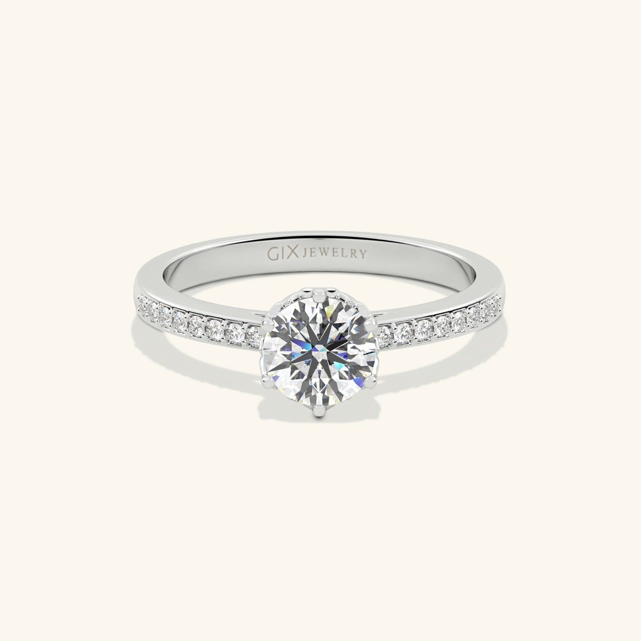  Nhẫn cầu hôn vàng 18k Burning Kiss | Gix Jewel 