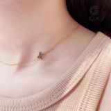  [CÓ SẴN] Dây chuyền vàng 14k chữ trơn | Gix Jewel 