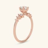  Nhẫn cầu hôn vàng 18k Cloud Kiss | Gix Jewel 