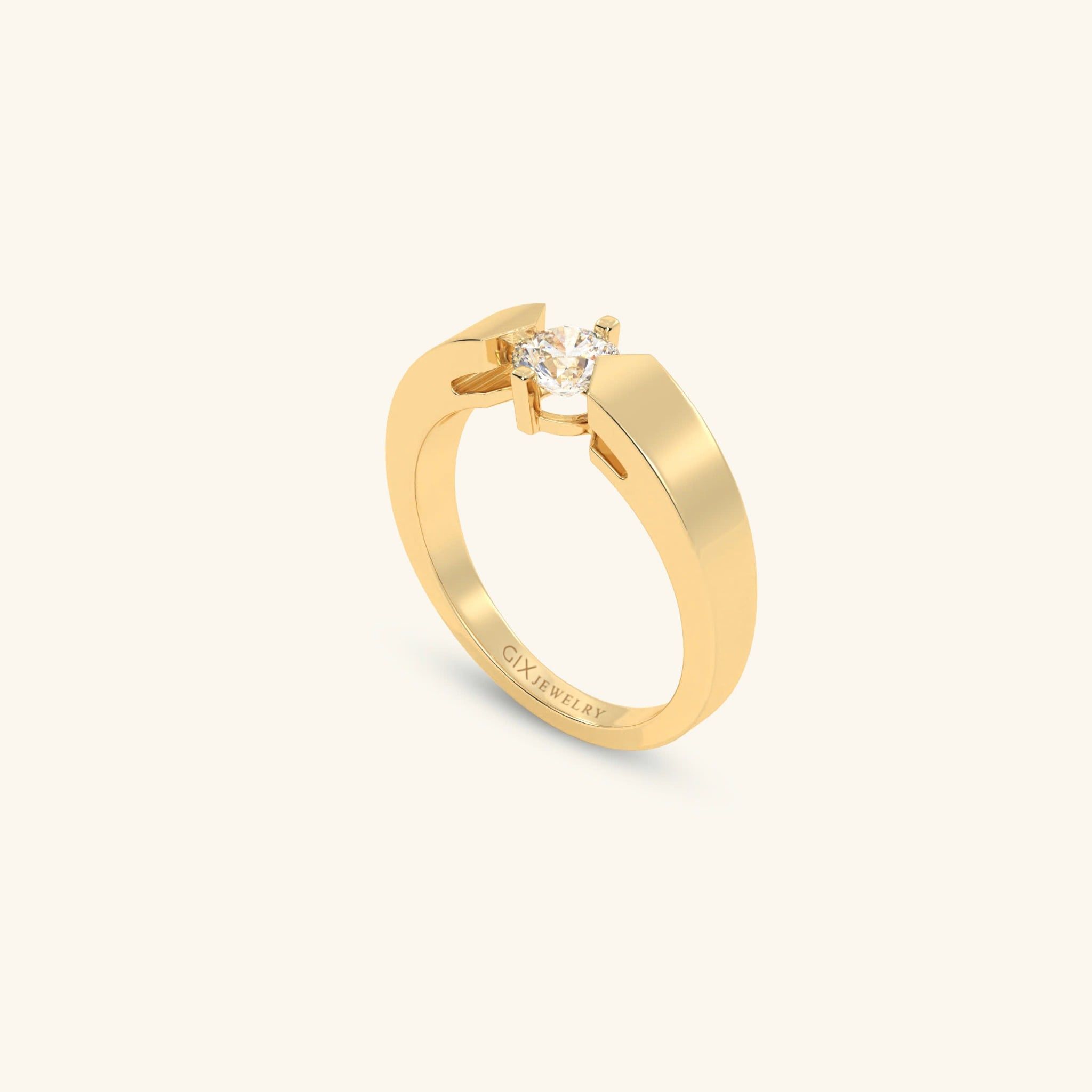  Nhẫn cưới vàng 18k thiết kế riêng - GCR25050258 | Gix Jewel 