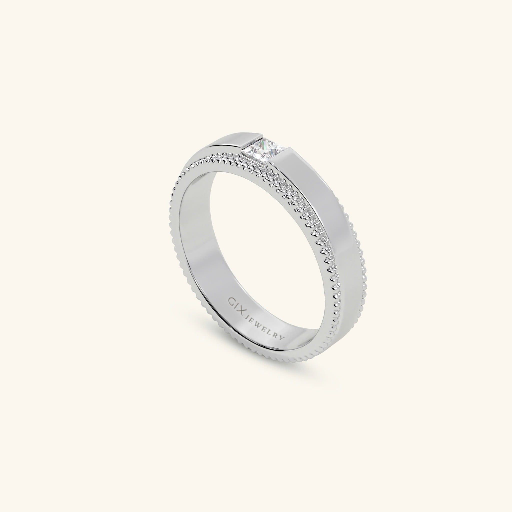  Nhẫn cưới vàng 14k thiết kế riêng - GCR25050257 | Gix Jewel 