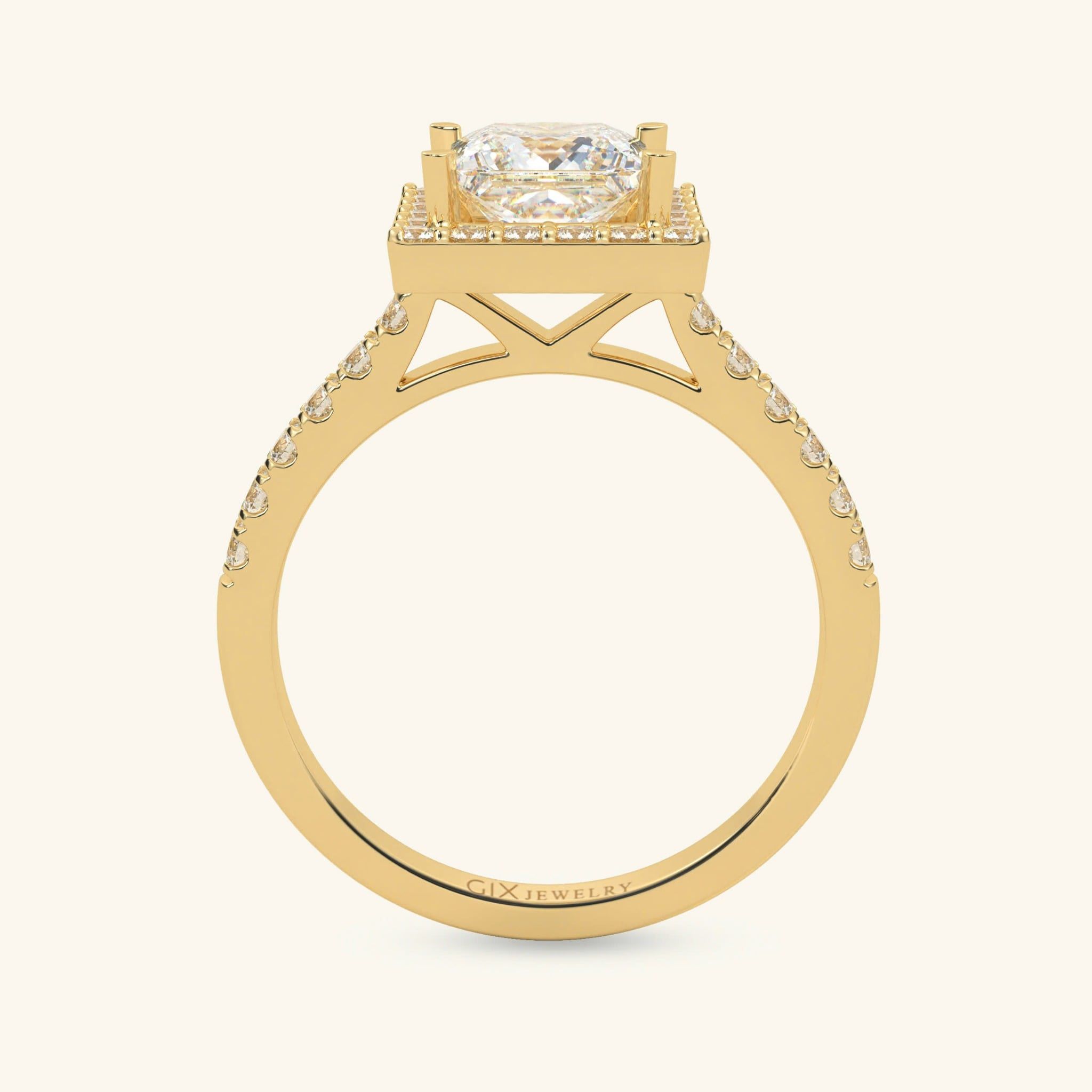  Nhẫn đính hôn vàng 10k Chrome Glow | Gix Jewel 