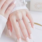 Nhẫn cầu hôn bạc Aurora Kiss | Gix Jewel 
