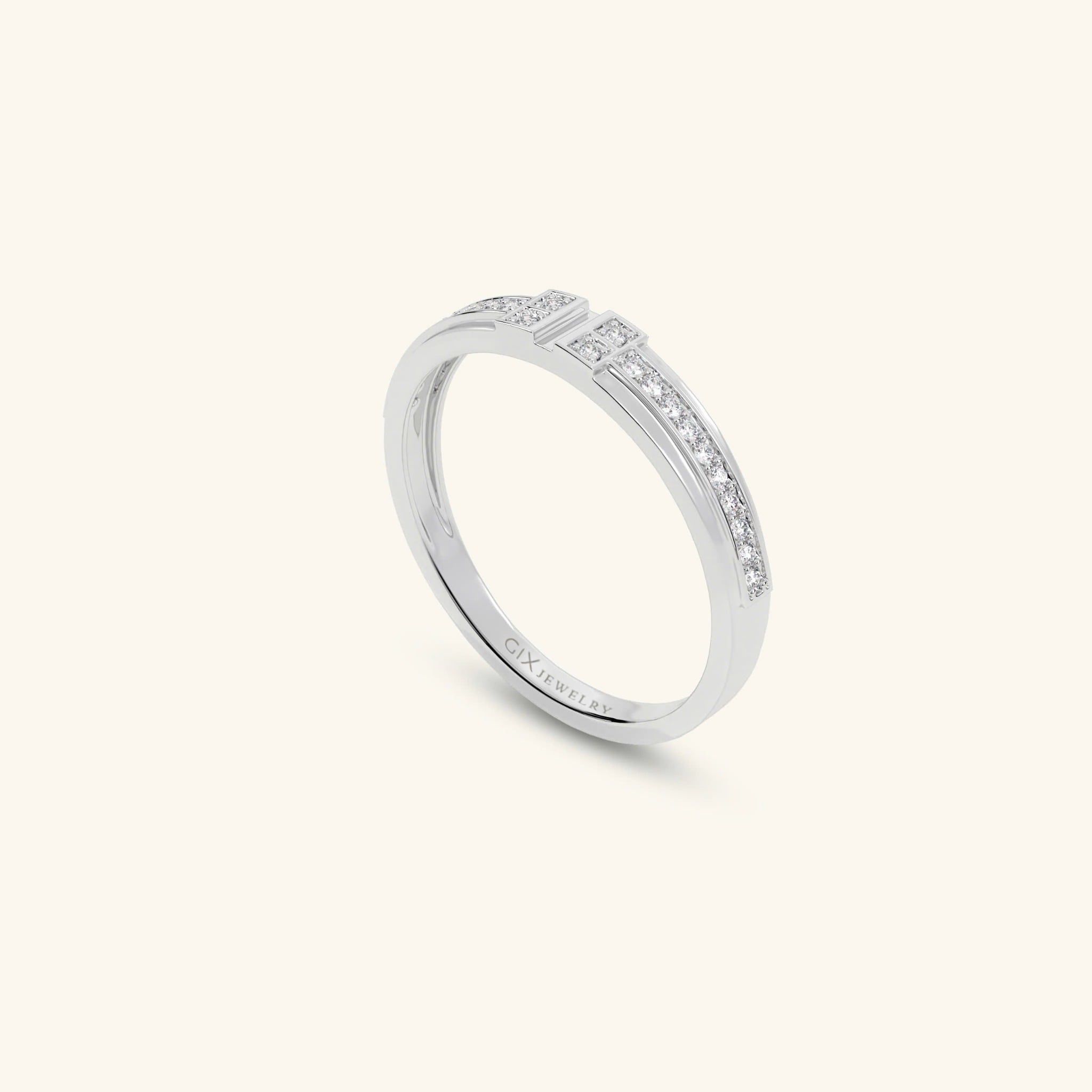  Nhẫn cưới vàng 10k thiết kế riêng - GCR25050166 | Gix Jewel 