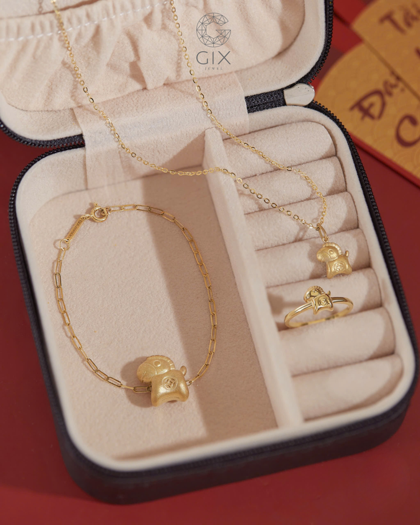  Nhẫn ngựa Kim Mã bạc & vàng tây đẹp | Gix Jewel 