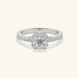  Nhẫn cầu hôn vàng 10k Halo Promise | Gix Jewelry 