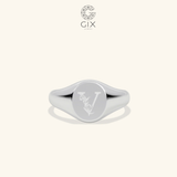  Nhẫn signet nam nữ khắc chữ theo yêu cầu - GNN25050167 | Gix Jewel 