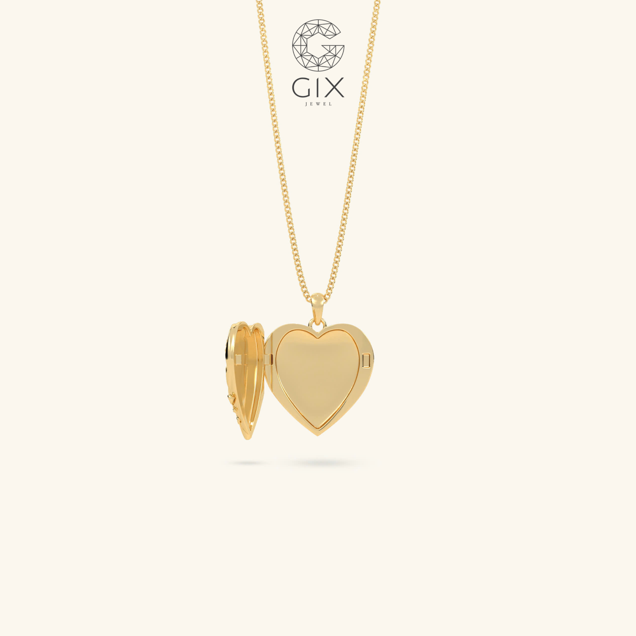  Dây chuyền locket lồng ảnh thiết kế riêng - GNL25050284 | Gix Jewel 