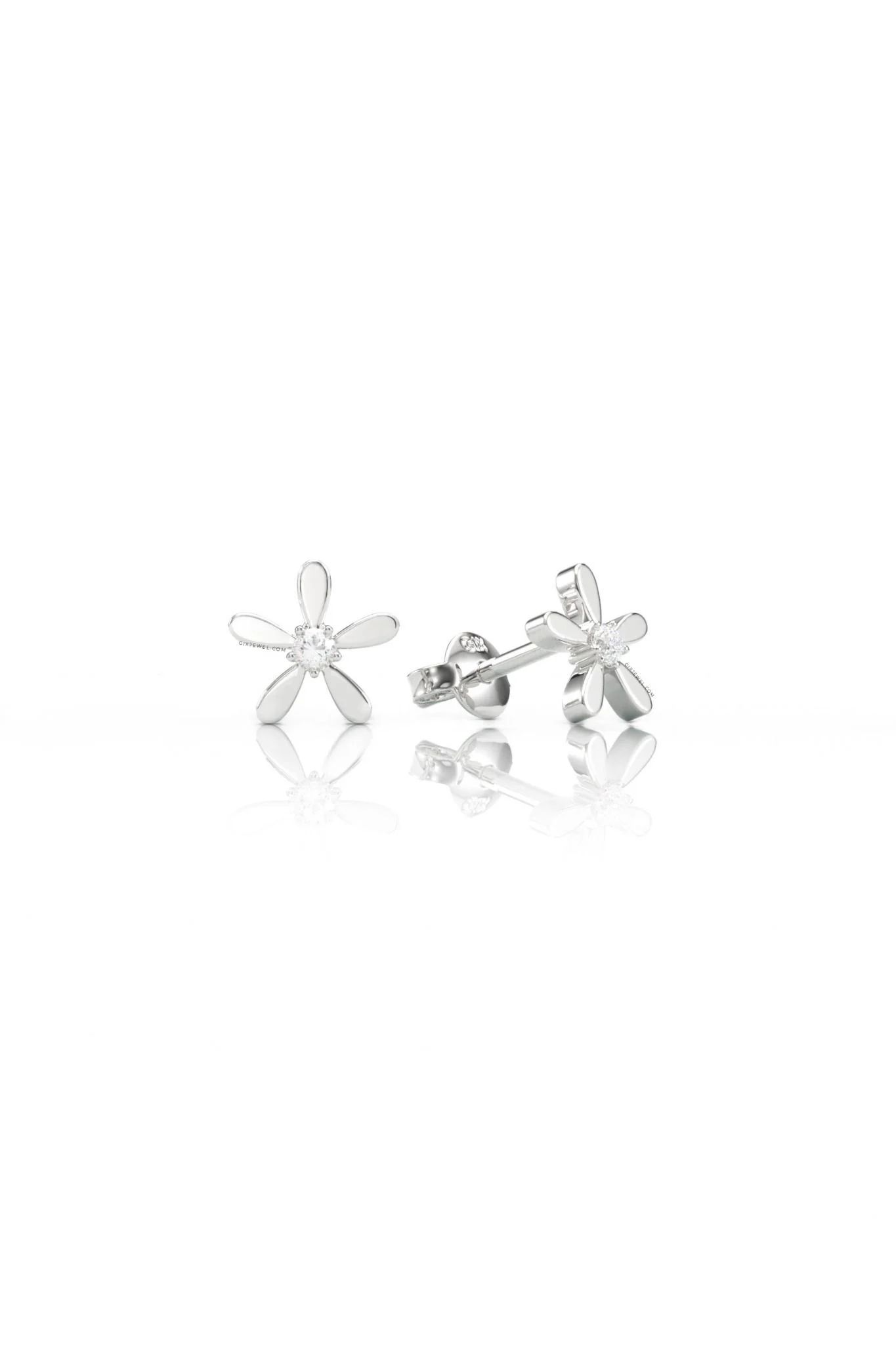  [CÓ SẴN] Bông tai hoa 5 cánh vàng vàng 14k - GBT25050072 