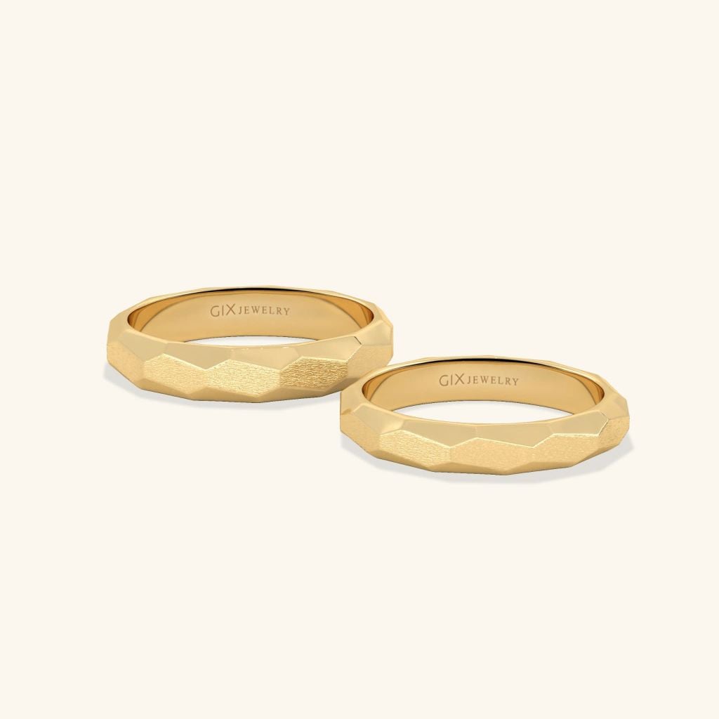 Nhẫn cưới vàng 18k thiết kế riêng - GCR25050278 | Gix Jewel