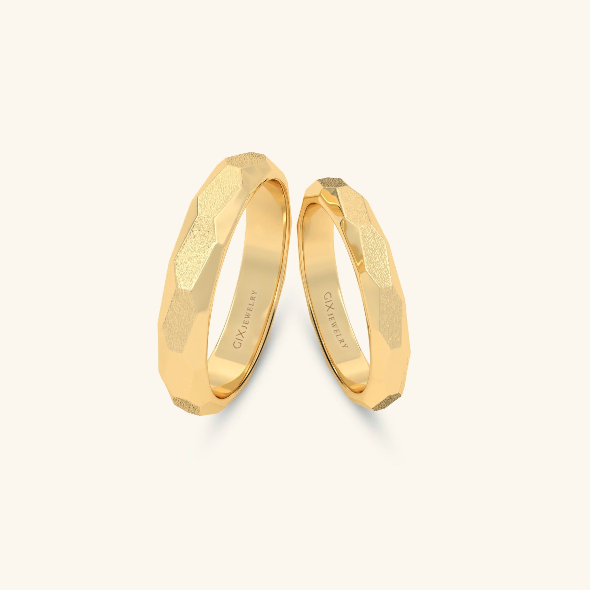  Nhẫn cưới vàng 10k thiết kế riêng - GCR25050278 | Gix Jewel 