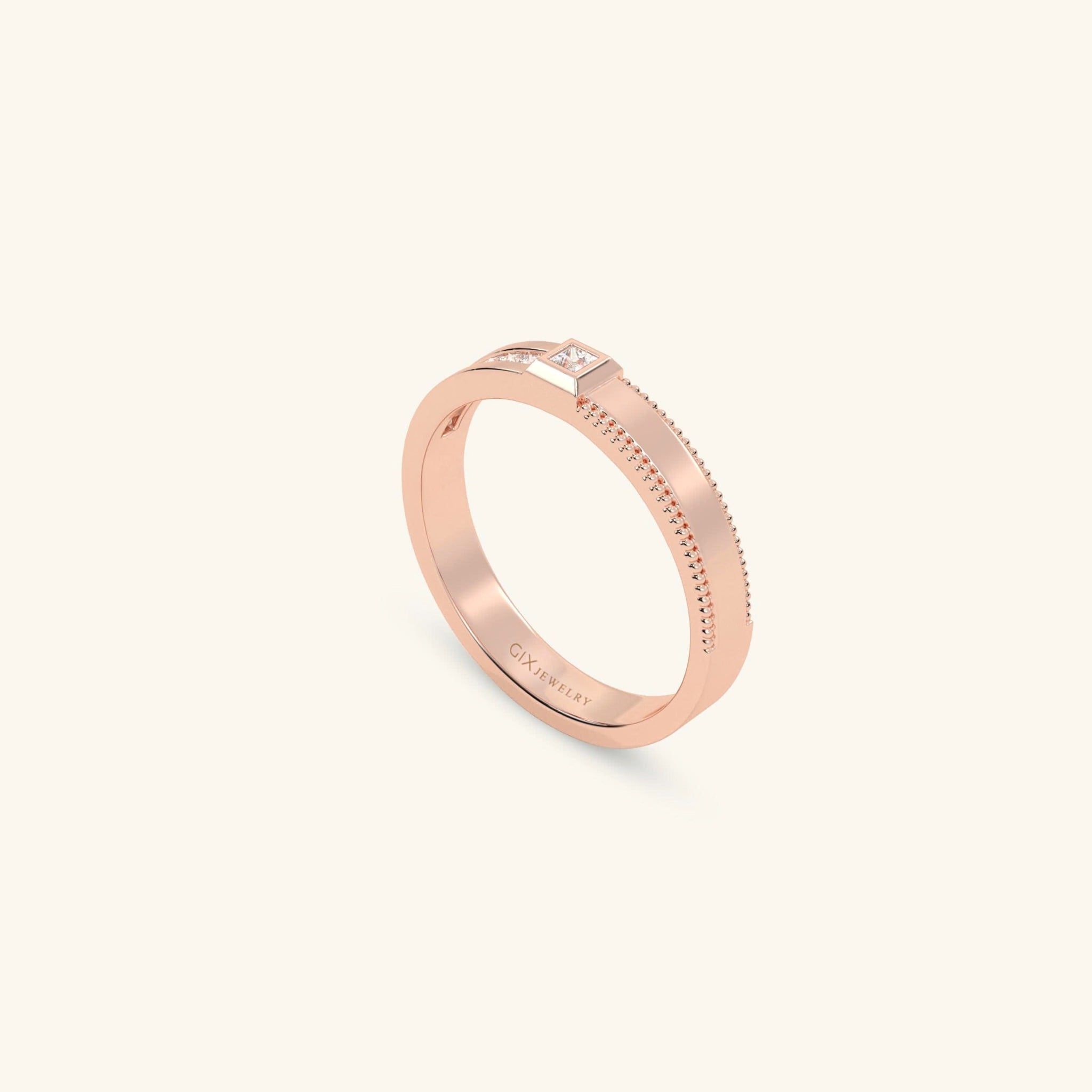  Nhẫn cưới vàng 18k thiết kế riêng - GCR25050215 | Gix Jewel 