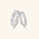 Nhẫn cưới cặp bạc thiết kế riêng - GCR25050196 | Gix Jewel 