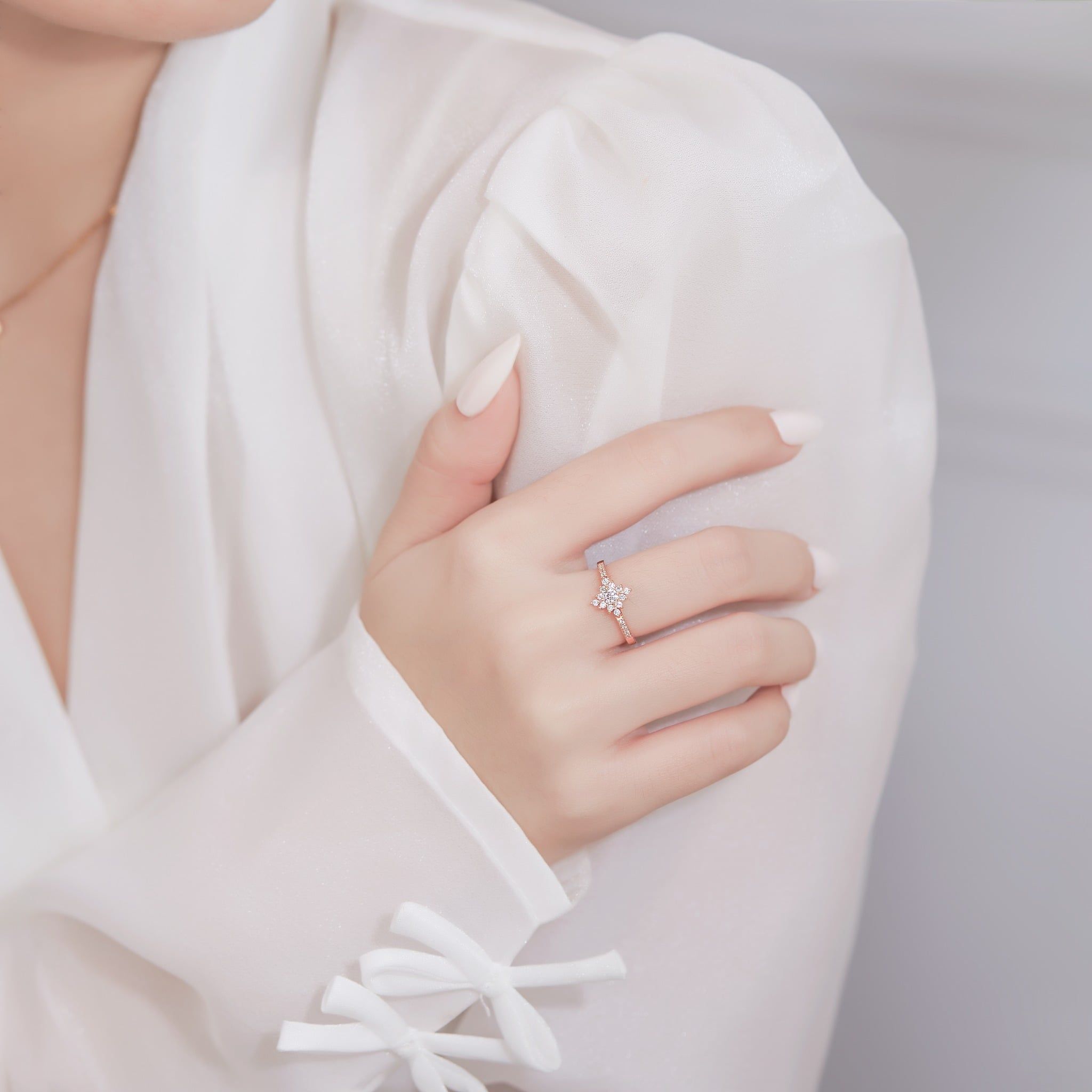  Nhẫn đính hôn vàng 14k Starlight Vow | Gixjewel 