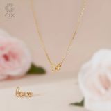  [CÓ SẴN] Dây chuyền trái tim lồng vàng vàng 14k | Gix Jewel 