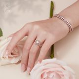  Nhẫn cầu hôn bạc Halo Crown | Gix Jewel 