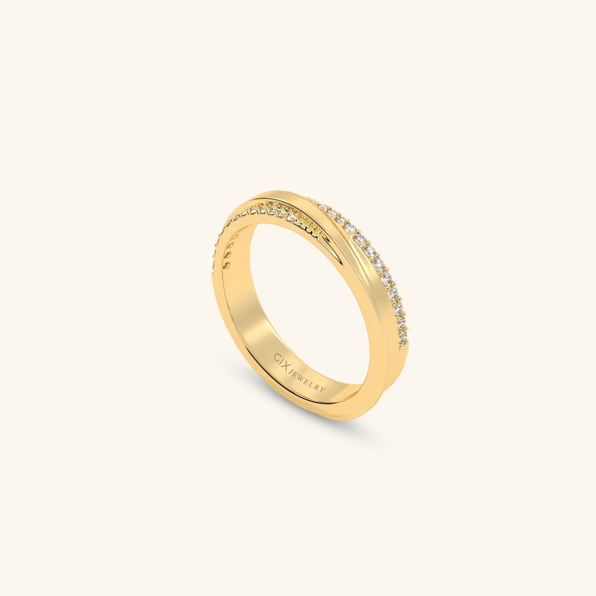  Nhẫn cưới vàng 18k thiết kế riêng - GCR25050271 | Gix Jewel 