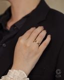  Nhẫn cưới vàng tây thiết kế khắc số la mã - GCR25050224 | Gix Jewel 