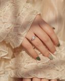  Nhẫn cầu hôn vàng tây kiểu dáng Twist mặt hoa | Gix Jewel 