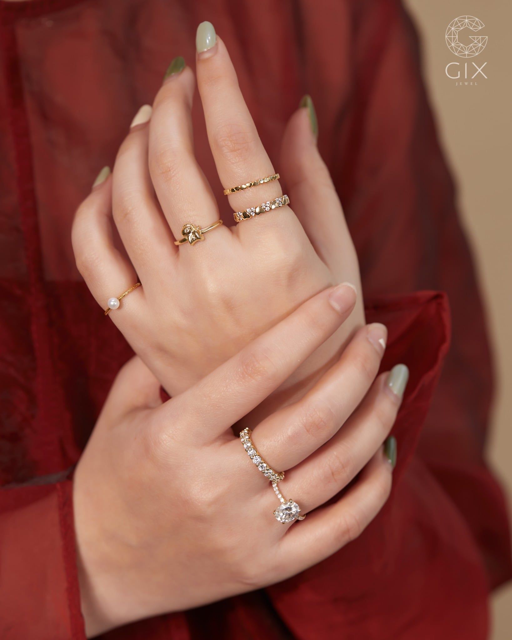  Nhẫn ngựa Kim Mã bạc & vàng tây đẹp | Gix Jewel 