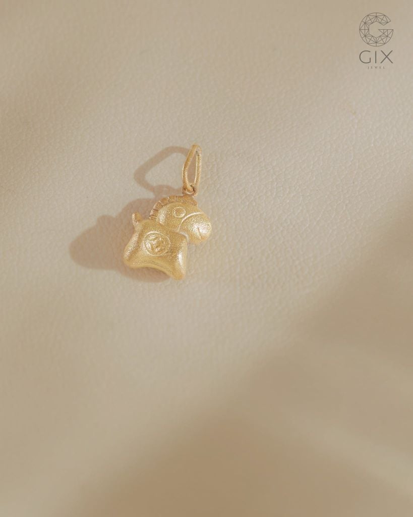  Mặt dây ngựa Kim Mã size 10mm | Gix Jewel 