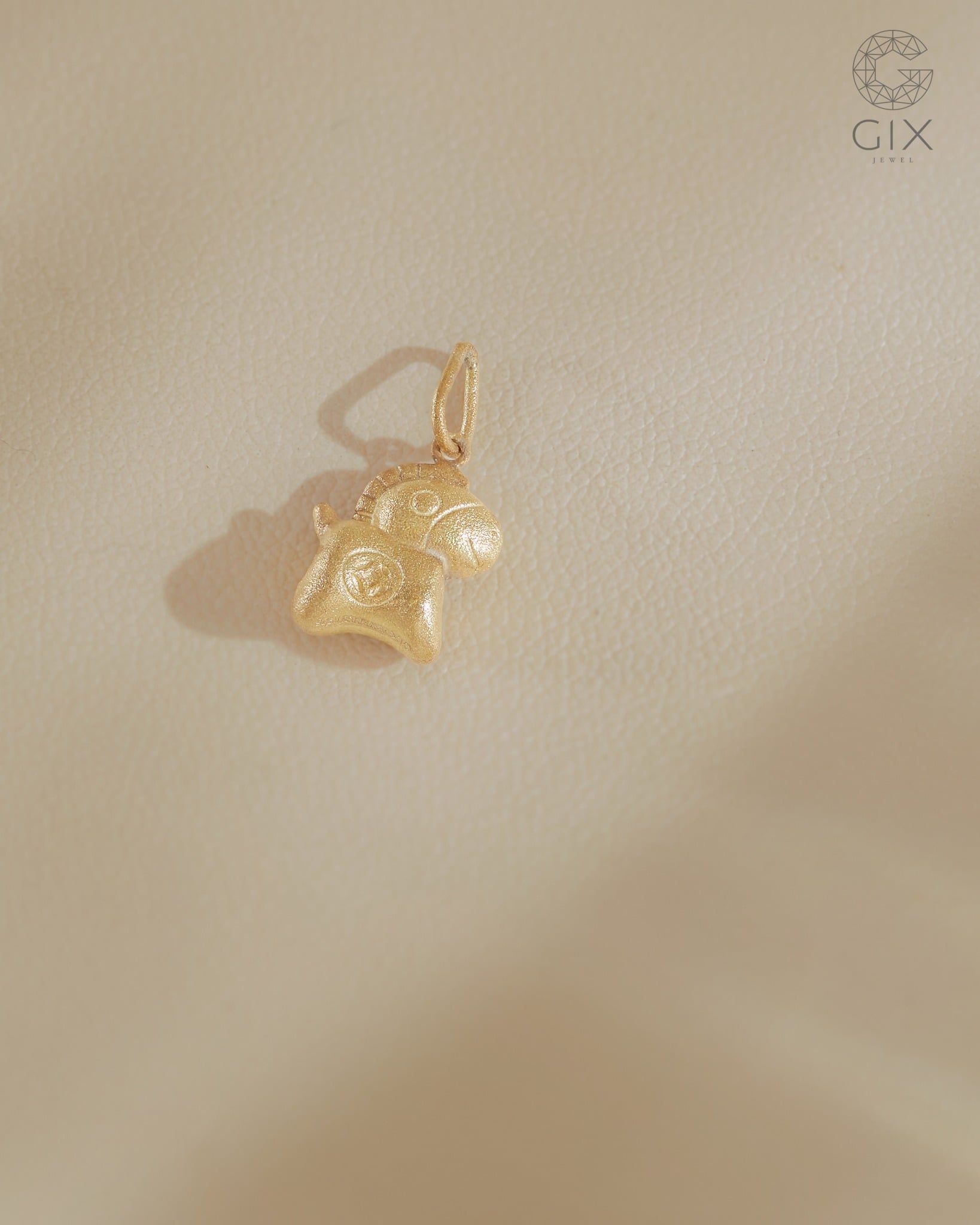  Mặt dây ngựa Kim Mã size 10mm | Gix Jewel 