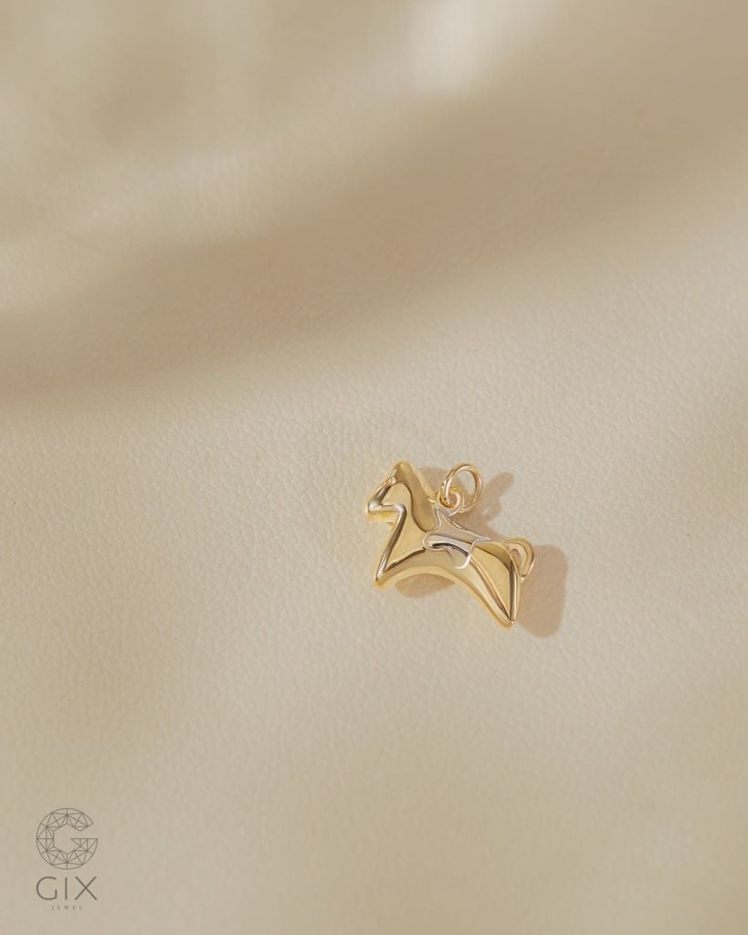  Mặt dây ngựa cỏng vàng size 10mm | Gix Jewel 