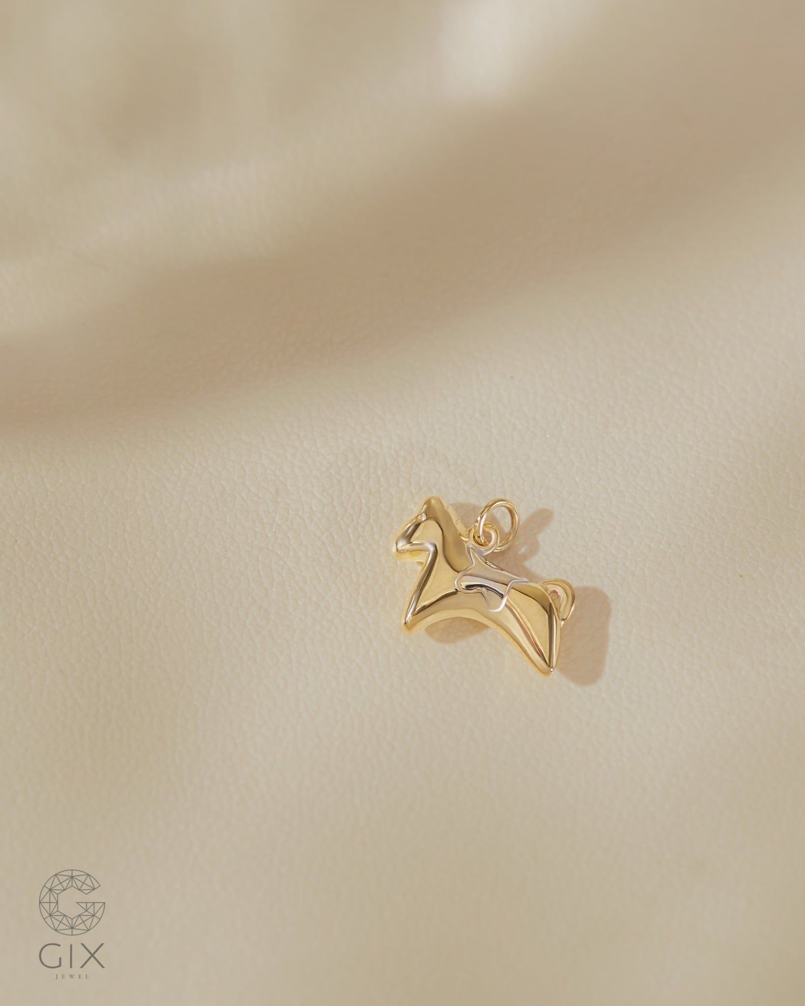  Mặt dây ngựa cỏng vàng size 10mm | Gix Jewel 