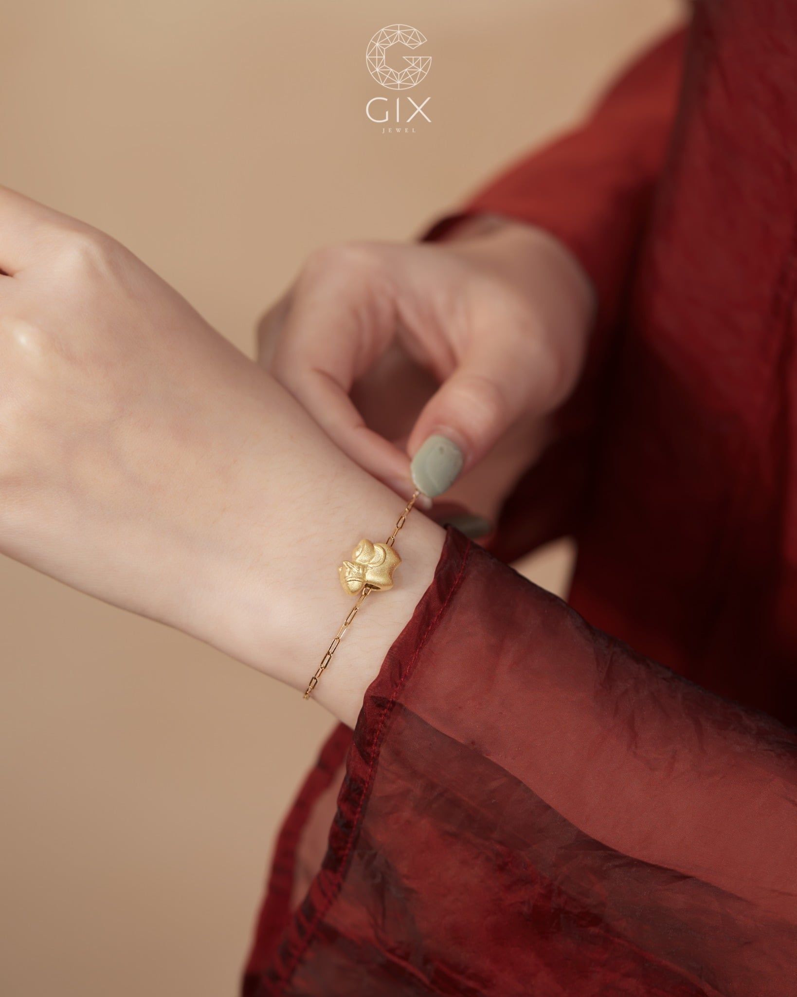  Mặt dây ngựa Tài Mã bạc & vàng 18k | Gix Jewel 