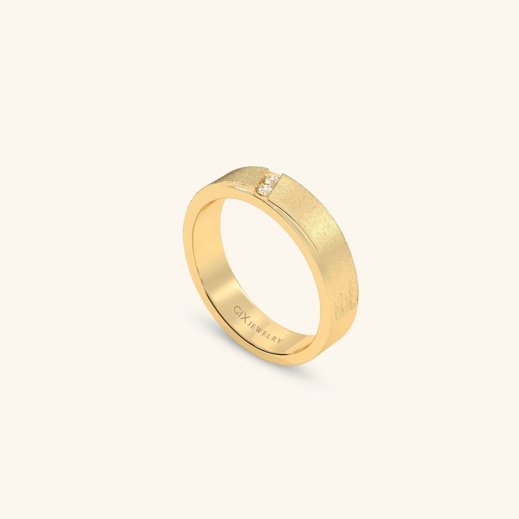 Nhẫn cưới vàng 18k thiết kế riêng - GCR25050267 | Gix Jewel
