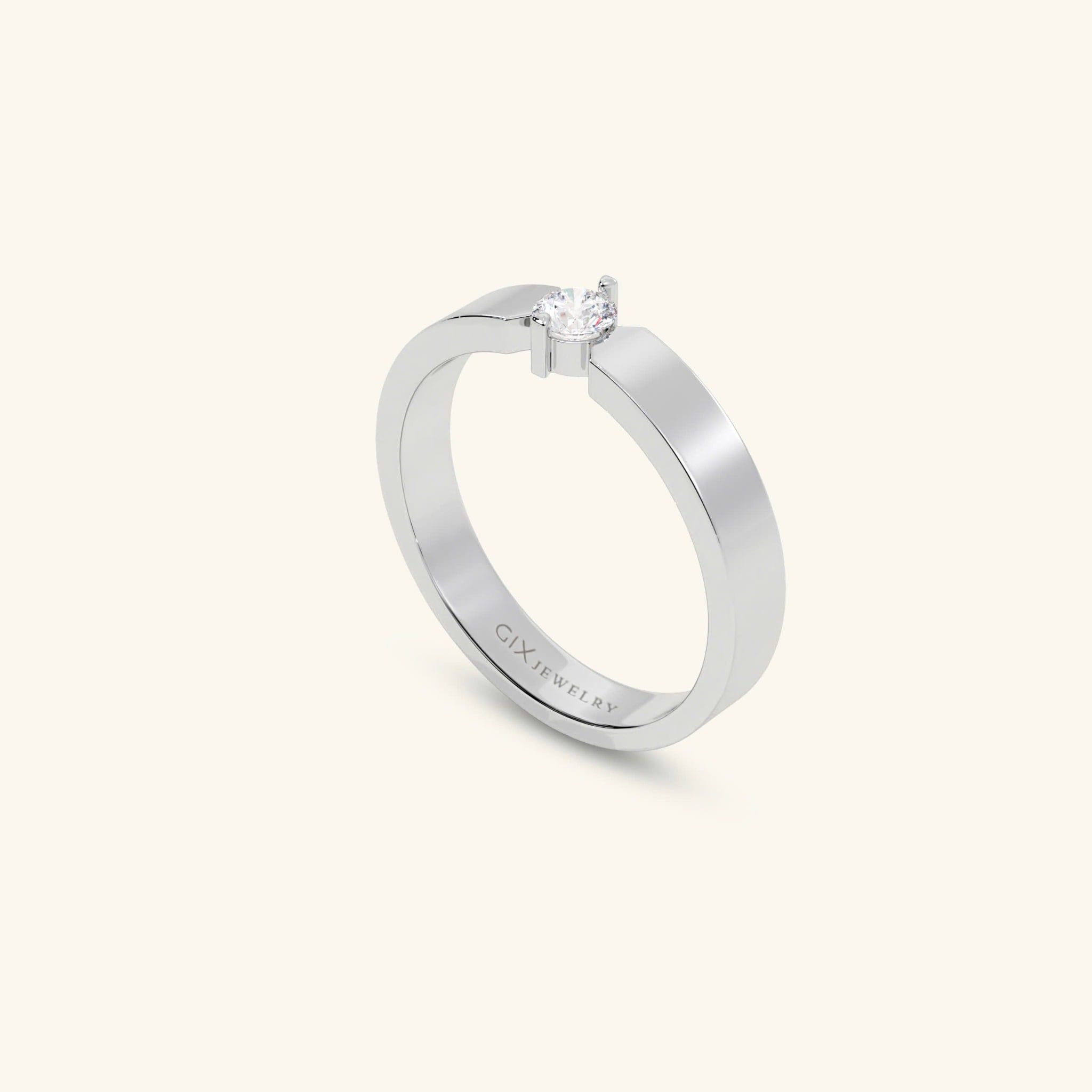  Nhẫn cưới vàng 10k thiết kế riêng - GCR25050246 | Gix Jewel 