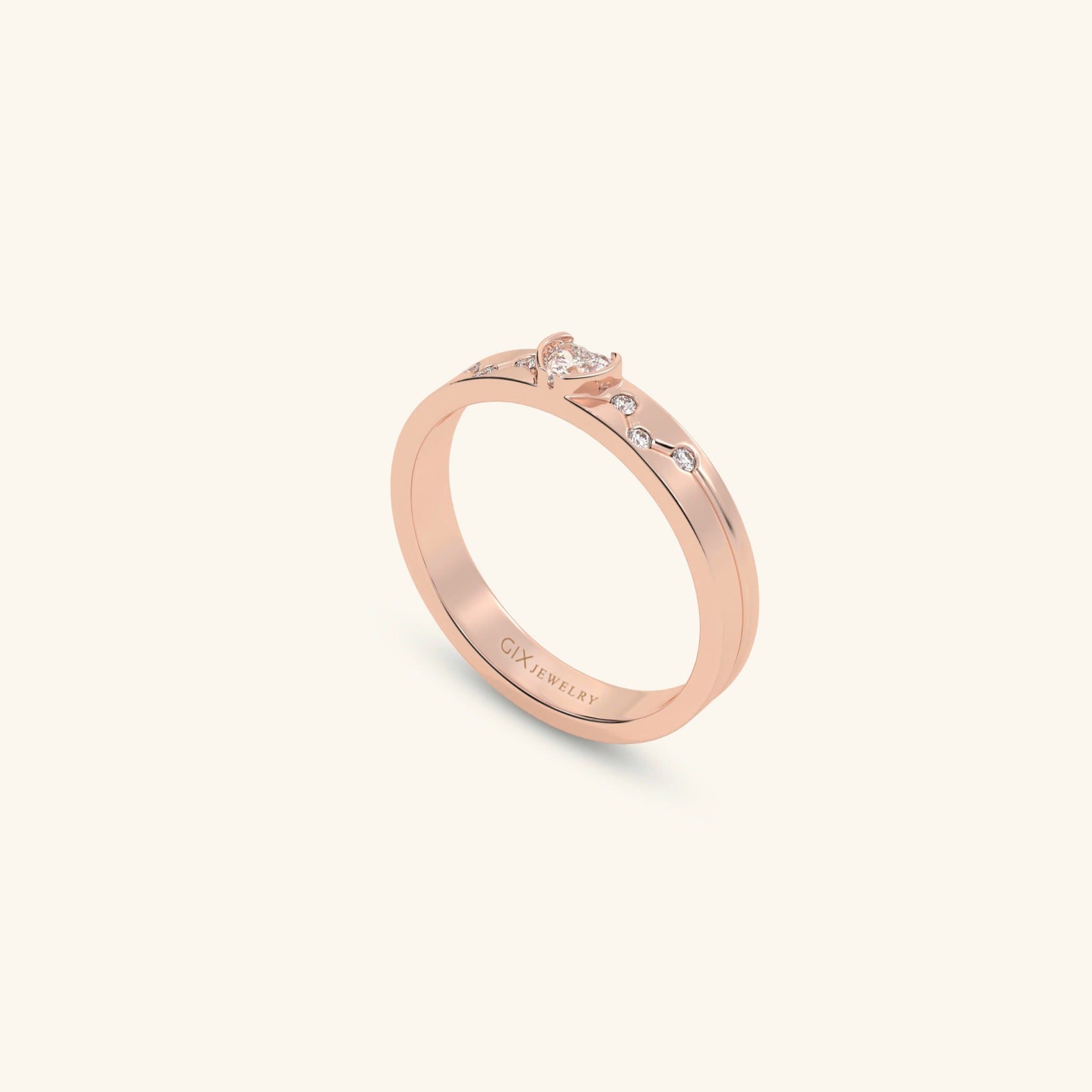  Nhẫn cưới vàng 14k thiết kế riêng - GCR25050244 | Gix Jewel 