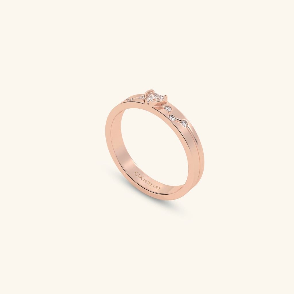 Nhẫn cặp bạc thiết kế riêng - GCR25050244 | Gix Jewel