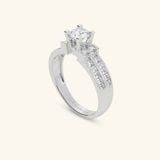 Nhẫn nữ chấu cao đính đá tấm - GNN25050194 | Gix Jewel 