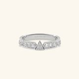  Nhẫn nữ đính tấm dáng tam giác - GNN25050191 | Gix Jewel 