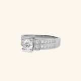  Nhẫn nữ chấu cao đính đá tấm - GNN25050194 | Gix Jewel 
