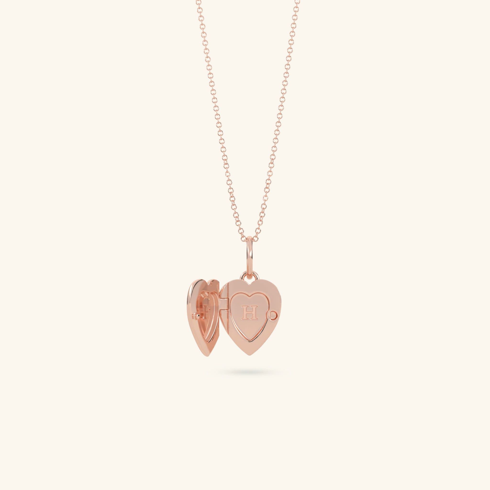  Dây chuyền locket trái tim lồng ảnh theo yêu cầu - GNL25050285 | Gix Jewel 